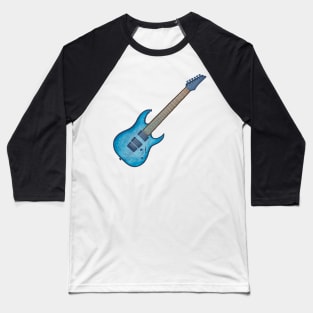 Blue burl electric guitar Baseball T-Shirt